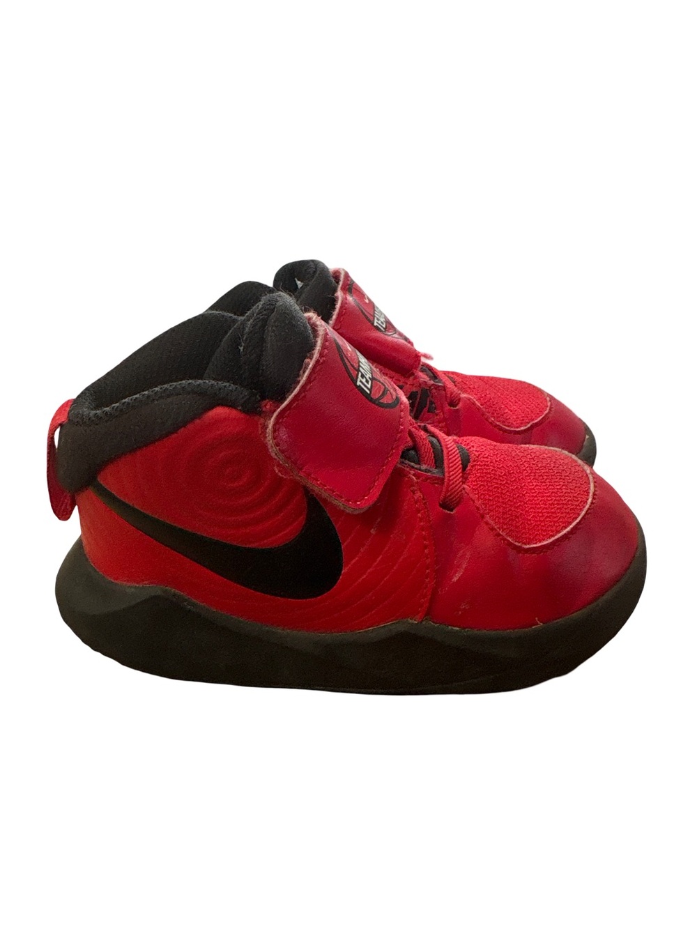 Nike Team Hustle D 9 Auto Hook-and-Loop Sneakers - size 8C